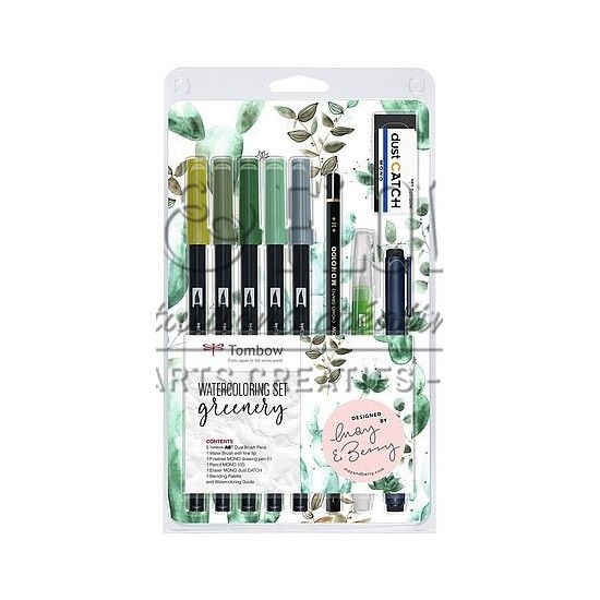 SET AQUARELLE GREENERY TOMBOW