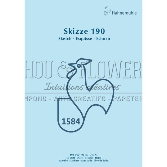 BLOC SKIZZE de 50 feuilles 190g