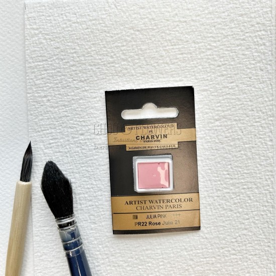 N°21 ROSE JULIA AQUARELLE EXTRA FINE CHARVIN DEMI GODET