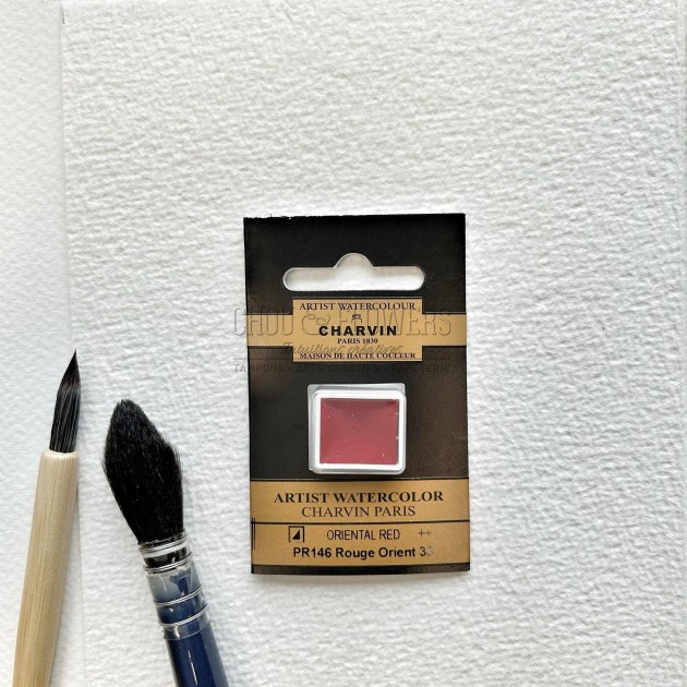 N°33 ROUGE ORIENT AQUARELLE EXTRA FINE CHARVIN DEMI GODET