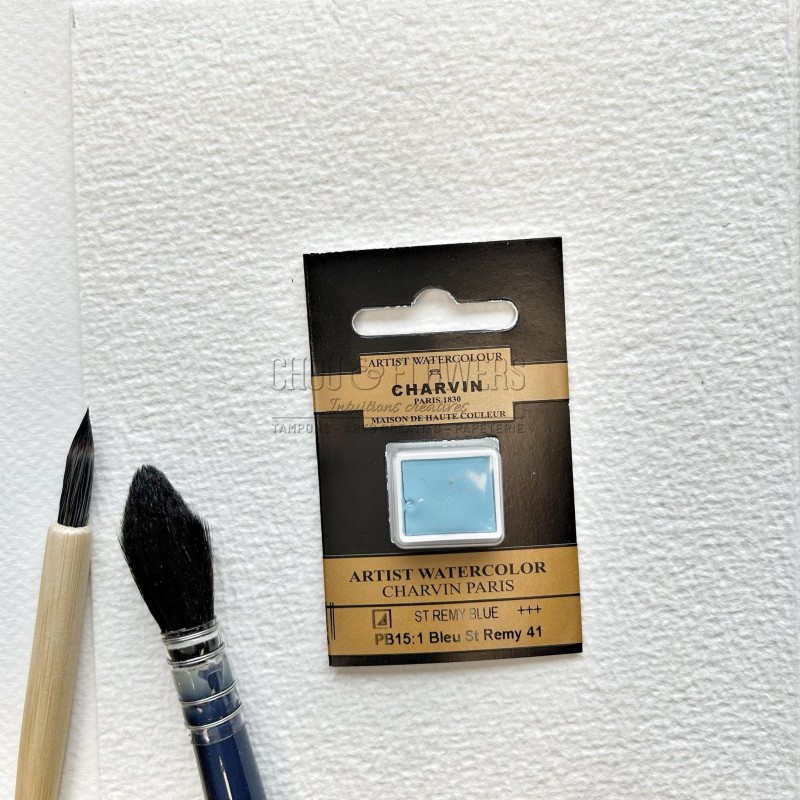 N°41 BLEU DE SAINT REMY AQUARELLE EXTRA FINE CHARVIN DEMI GODET