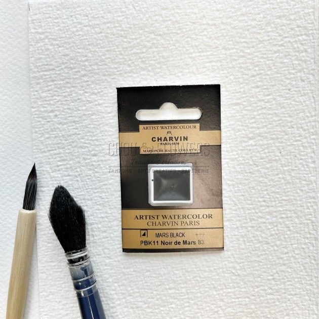 N°83 NOIR DE MARS AQUARELLE EXTRA FINE CHARVIN DEMI GODET