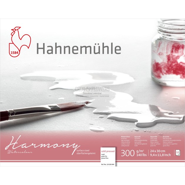 BLOC HARMONY PAPIER AQUARELLE 300G GRAIN FIN 24X30