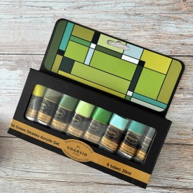 SET GREEN SHADES DE 8 ACRYLIQUE CHARVIN 20ML