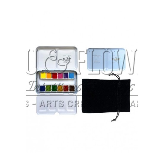 BOITE AQUARELLE EXTRA FINE CHARVIN 48 DEMI GODET