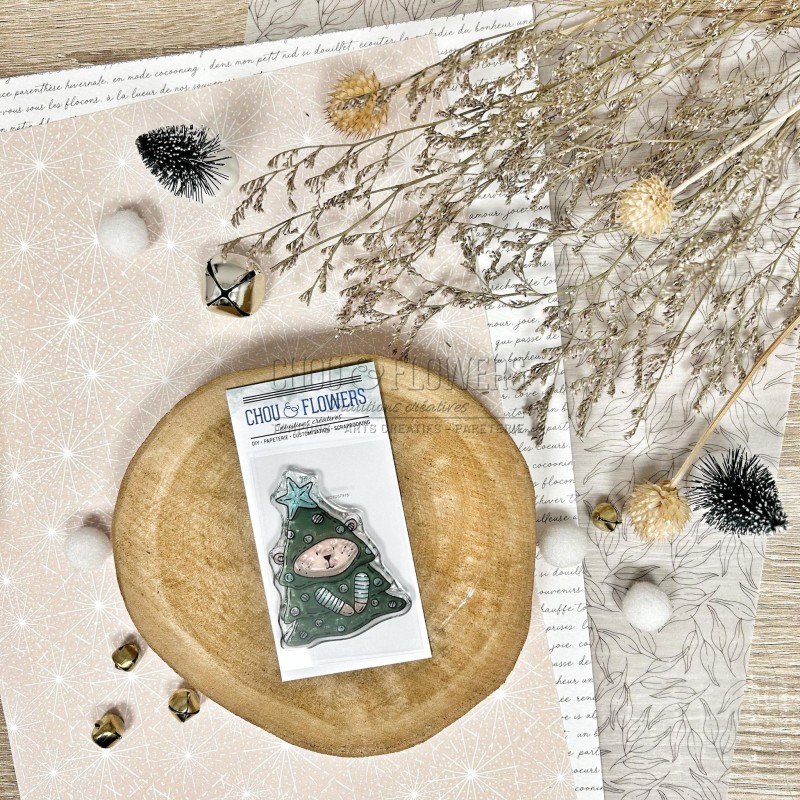 tampon doudou sapin pour le scrapbooking