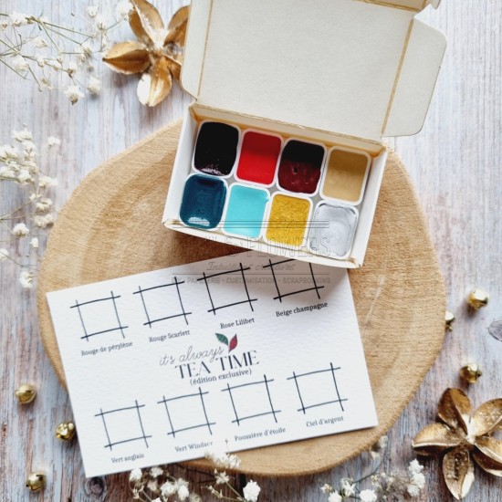 kit aquarelle pour la collection it's always tea time