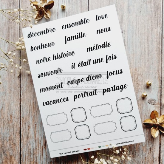 KIT CARNET CR2ATIF POUR NOËL