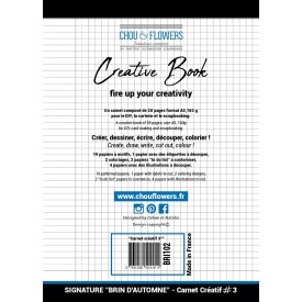 CARNET CREATIF 3, COLLECTION SIGNATURE BRIN D'AUTOMNE