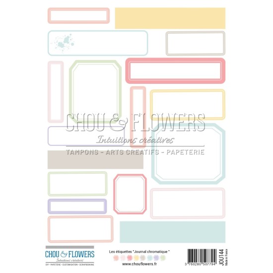 DUO ETIQUETTES JOURNAL CHROMATIQUE