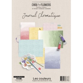 COLLECTION PAPIER A4 JOURNAL CHROMATIQUE LES COULEURS