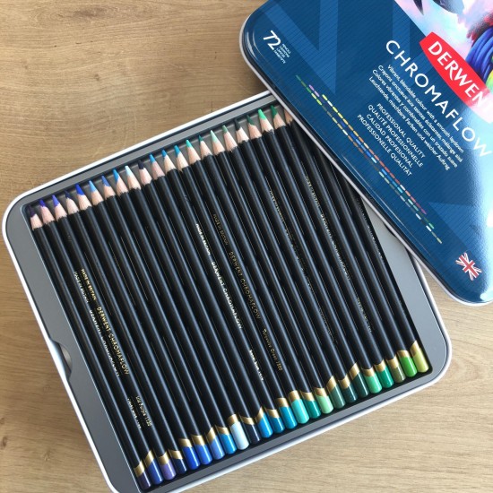 72 CRAYONS DE COULEUR CHROMAFLOW DERWENT