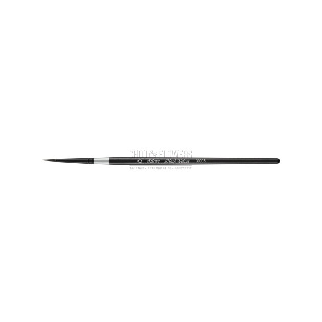 N°0 PINCEAU AQUARELLE ROND BLACK VELVET SERIE 3000S SILVER BRUSH