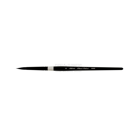 N°8 PINCEAU AQUARELLE ROND BLACK VELVET SERIE 3000S SILVER BRUSH