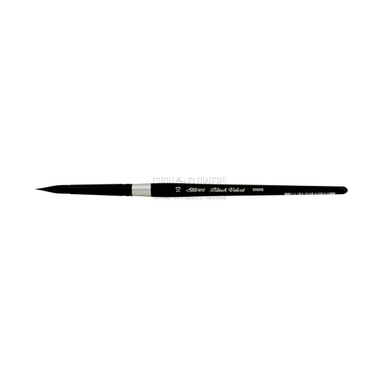 N°10 PINCEAU AQUARELLE ROND BLACK VELVET SERIE 3000S SILVER BRUSH