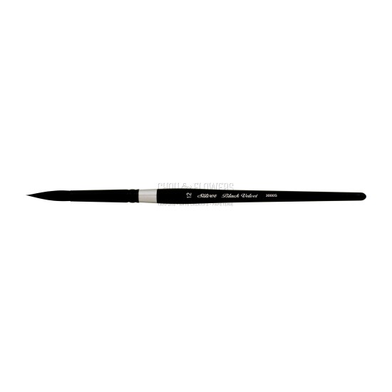 N°12 PINCEAU AQUARELLE ROND BLACK VELVET SERIE 3000S SILVER BRUSH