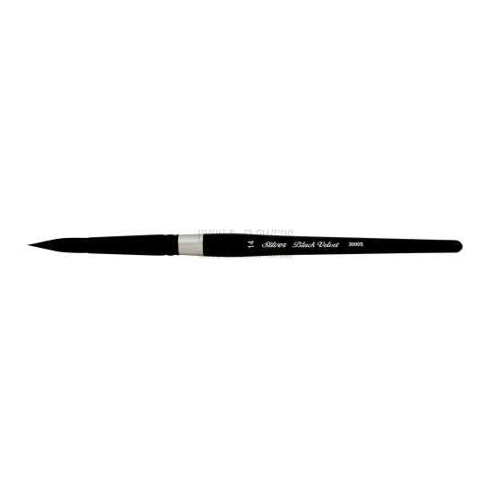 N°14 PINCEAU AQUARELLE ROND BLACK VELVET SERIE 3000S SILVER BRUSH