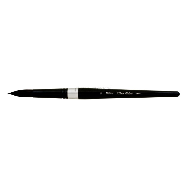 N°18 PINCEAU AQUARELLE ROND BLACK VELVET SERIE 3000S SILVER BRUSH