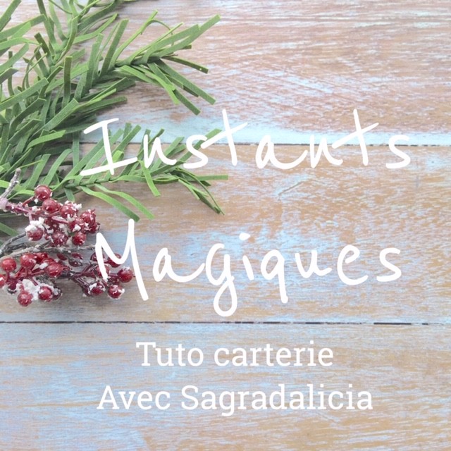 Instants Magiques #7...Tuto carterie avec Sagradalicia