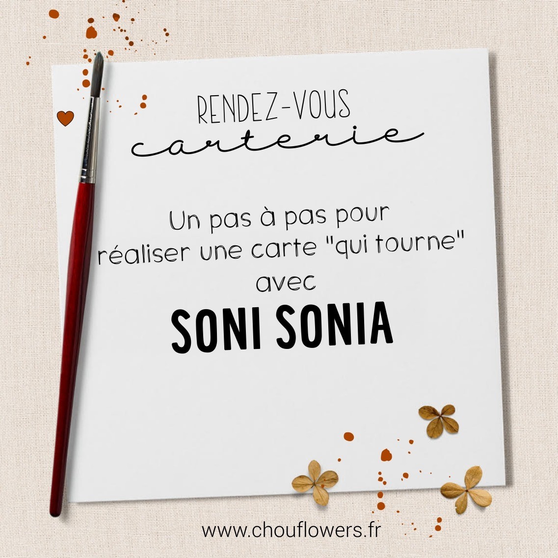 TUTO carte ronde avec roue à tourner par SONI SONIA