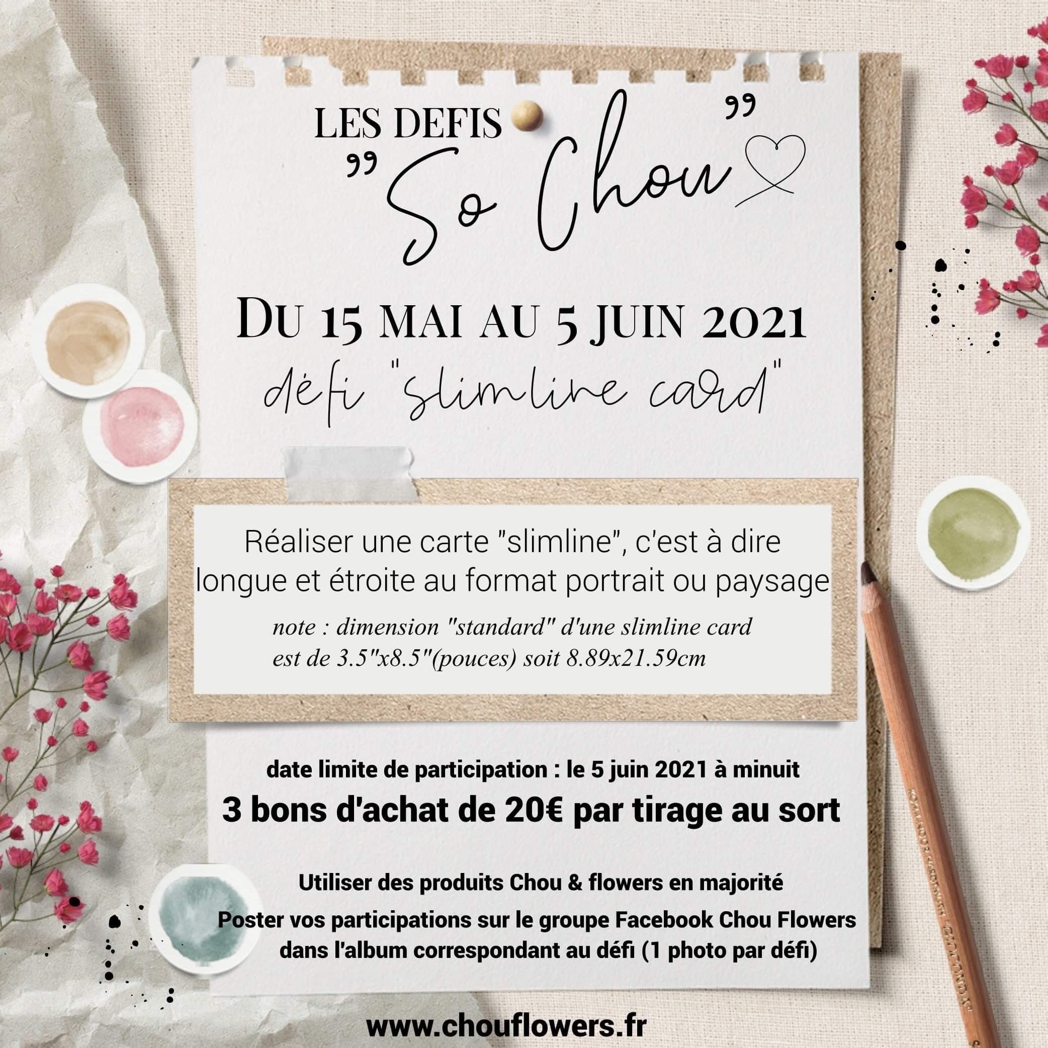 Des cartes en longueur, le défi So Chou "slimlinecard"