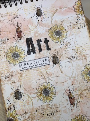 TUTO vidéo "page Art Journal" par PINKLOLA