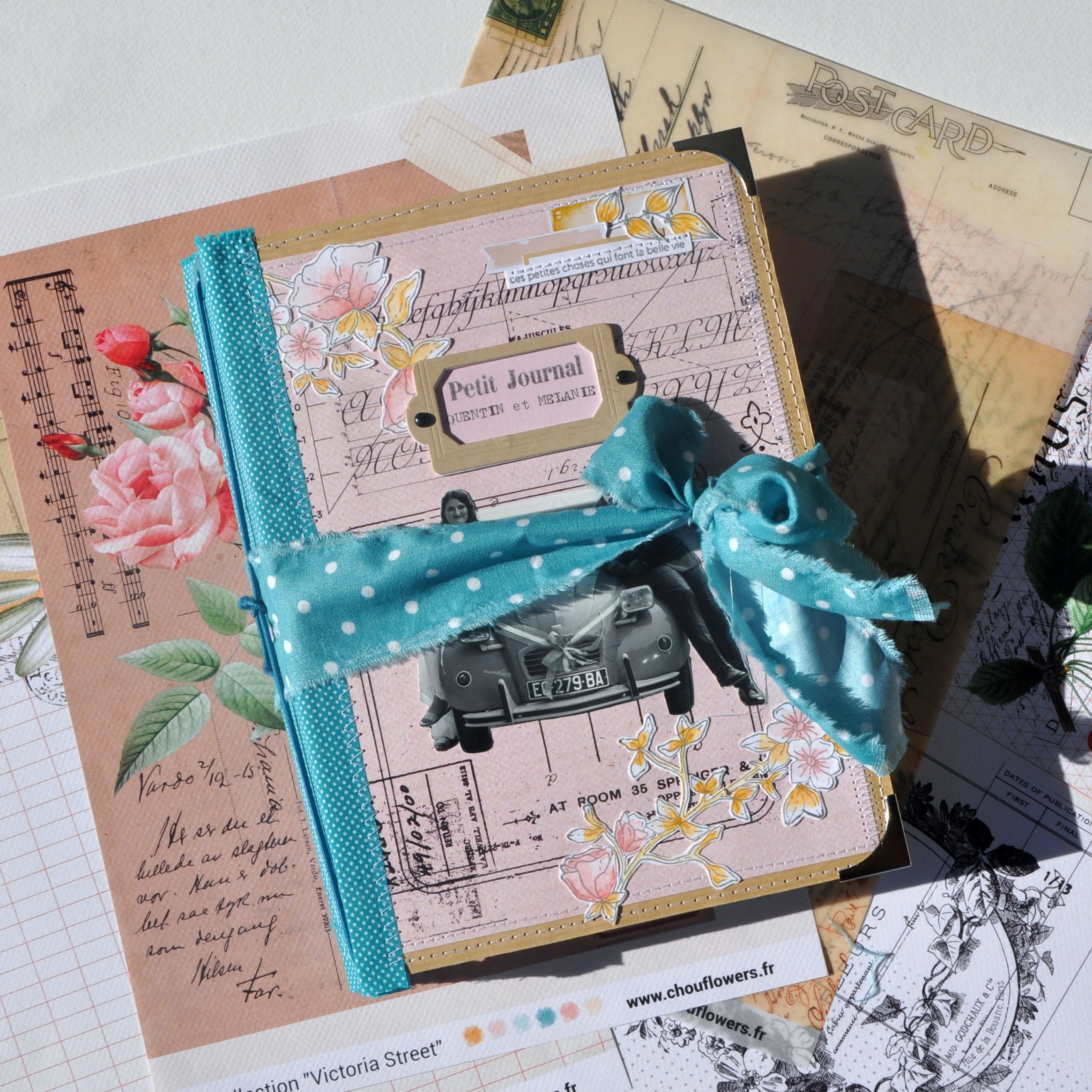 Mini Album façon junk par Claire Scrapathome